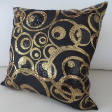 Gold-and-Black-Sequins-on-Black-Satin-Bed-Sofa-Lounge-Chaise-Cushion-Cover-45cm-Image-2.jpg